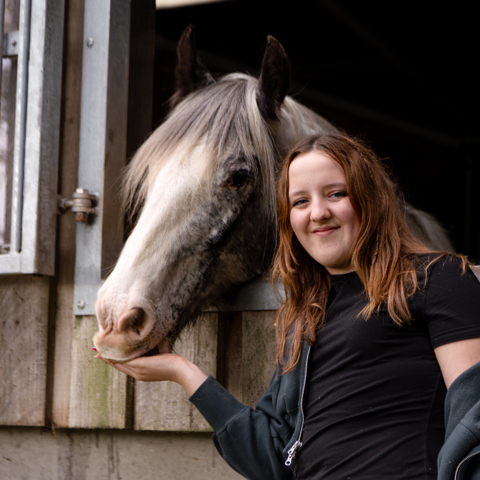 Young Person Greeting A Horse (Oct 6, 2027)