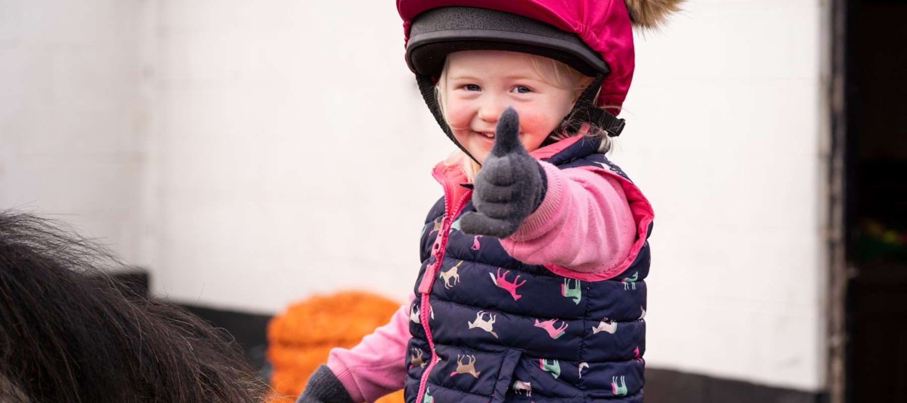 child on a pony parbold equestrian centre