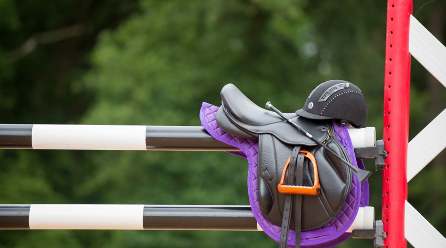 saddle on fence