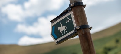 powys Bridleway Sign