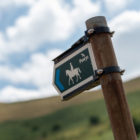 powys Bridleway Sign