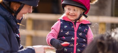 BHS Parbold Equestrian Centre child on pony