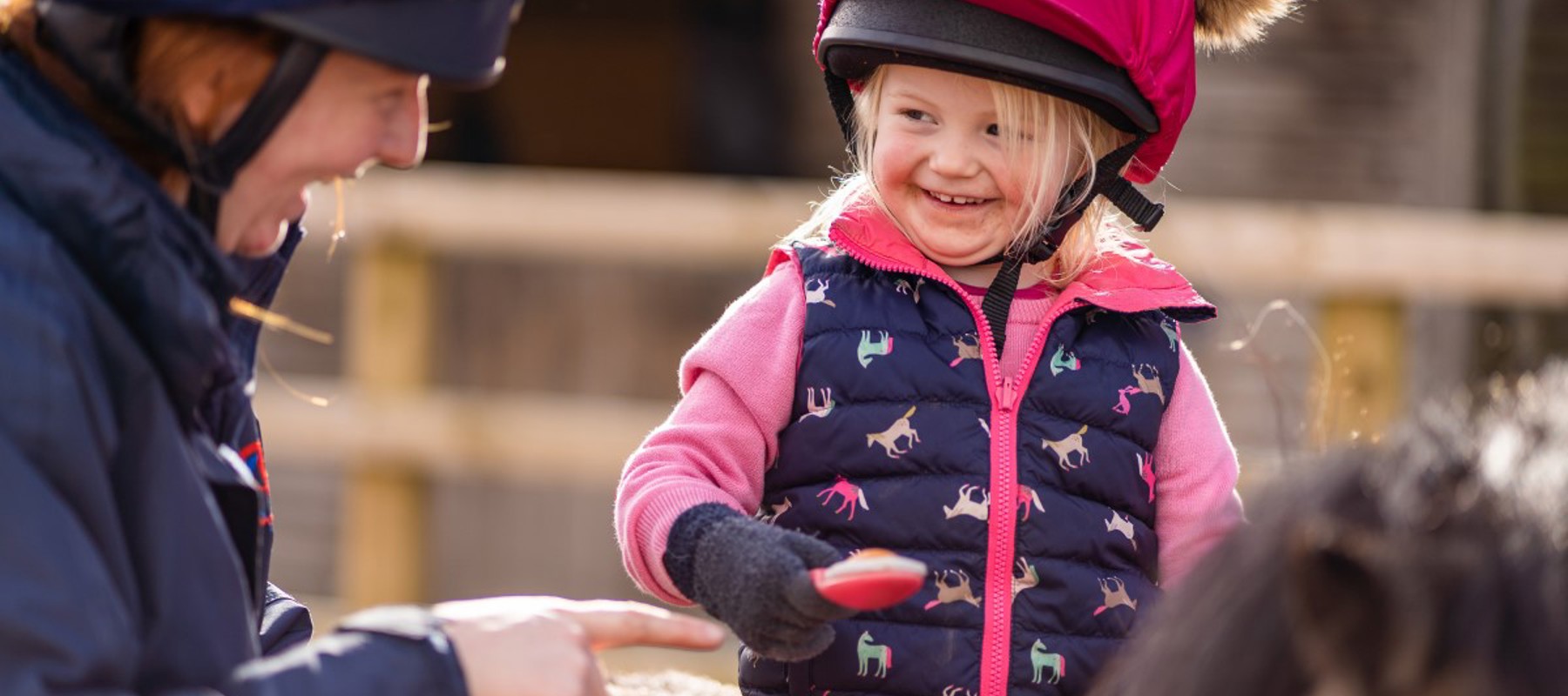 BHS Parbold Equestrian Centre child on pony