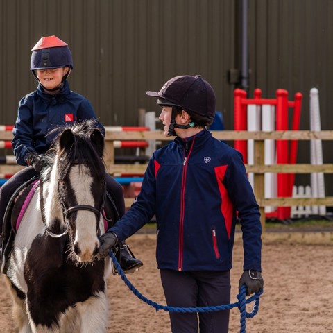 BHS Parbold Equestrian Centre child on pony