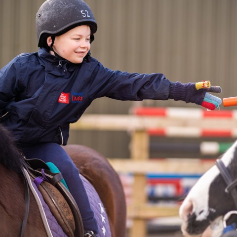 BHS Parbold Equestrian Centre child on pony