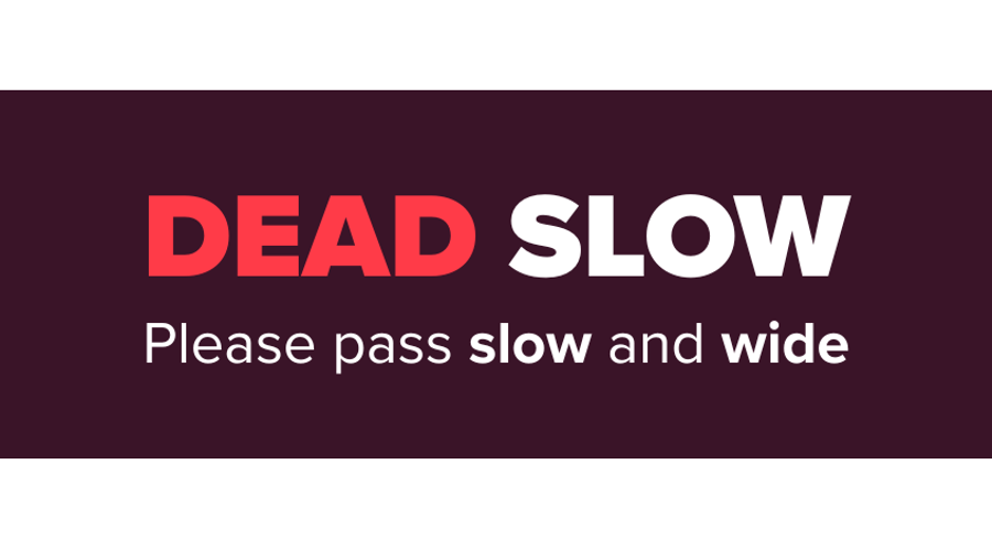 Dead Slow Social Banner Border