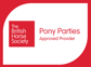 pony parties approved provider plaque