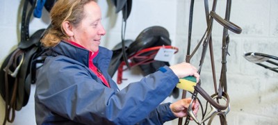 cleaning a bridle