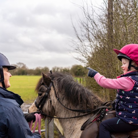 Child on a pony