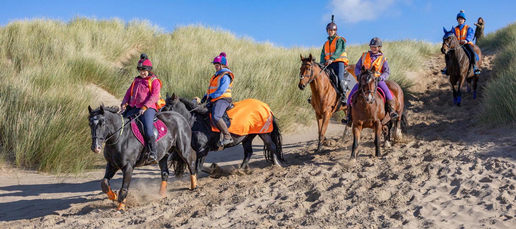 Riders Arriving On Beach Formby 2024 (1)