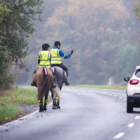 Access Car Passing Riders Slowly