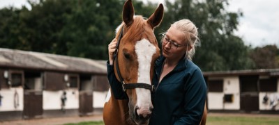 Woman With Chestnut Horse